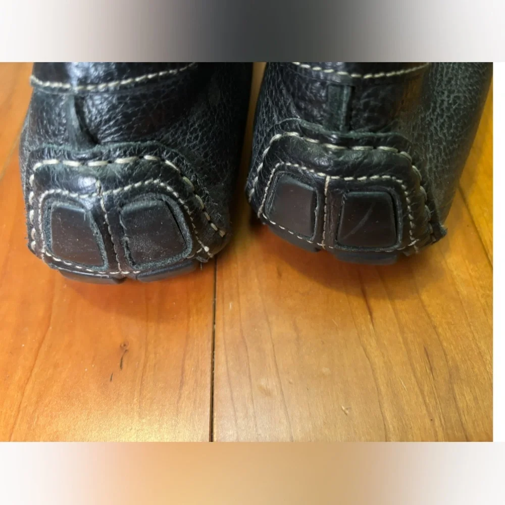 Alfani Black Pebble-Grain Leather Slip-On Loafers